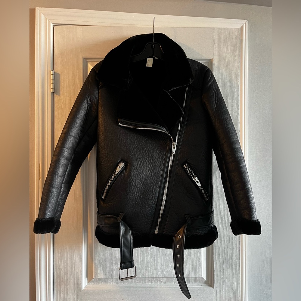 Black Motto jacket - size 6